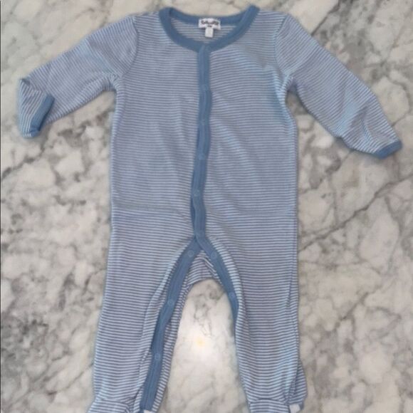 Splendid Blue Striped Kids Footie Bundle - Picture 2 of 6